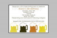 Beer Party Invitation Wording Diy Printable Beer Tasting Party with regard to dimensions 1500 X 1200