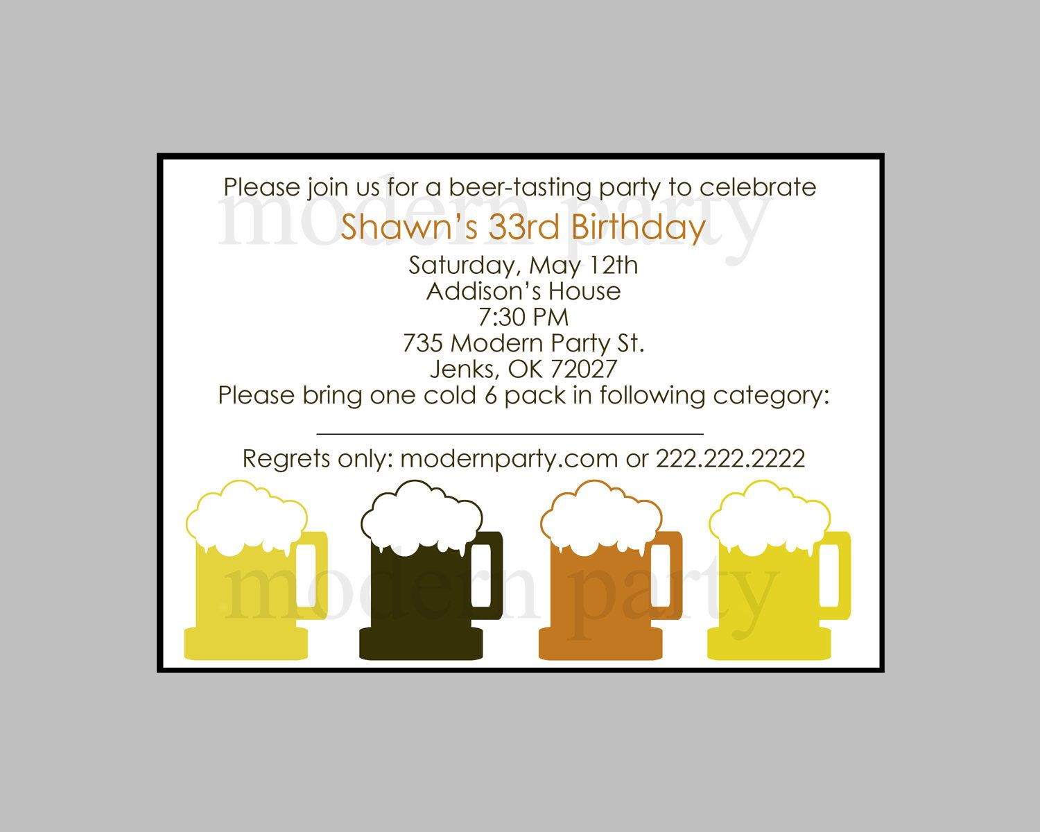 Beer Party Invitation Wording Diy Printable Beer Tasting Party with regard to dimensions 1500 X 1200