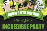 Ben 10 Birthday Invitation Party Invite Custom Digital Printable in proportions 1000 X 1400