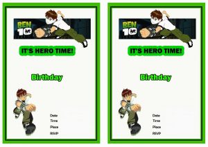 Ben 10 Birthday Invitations Birthday Printable within proportions 1228 X 868