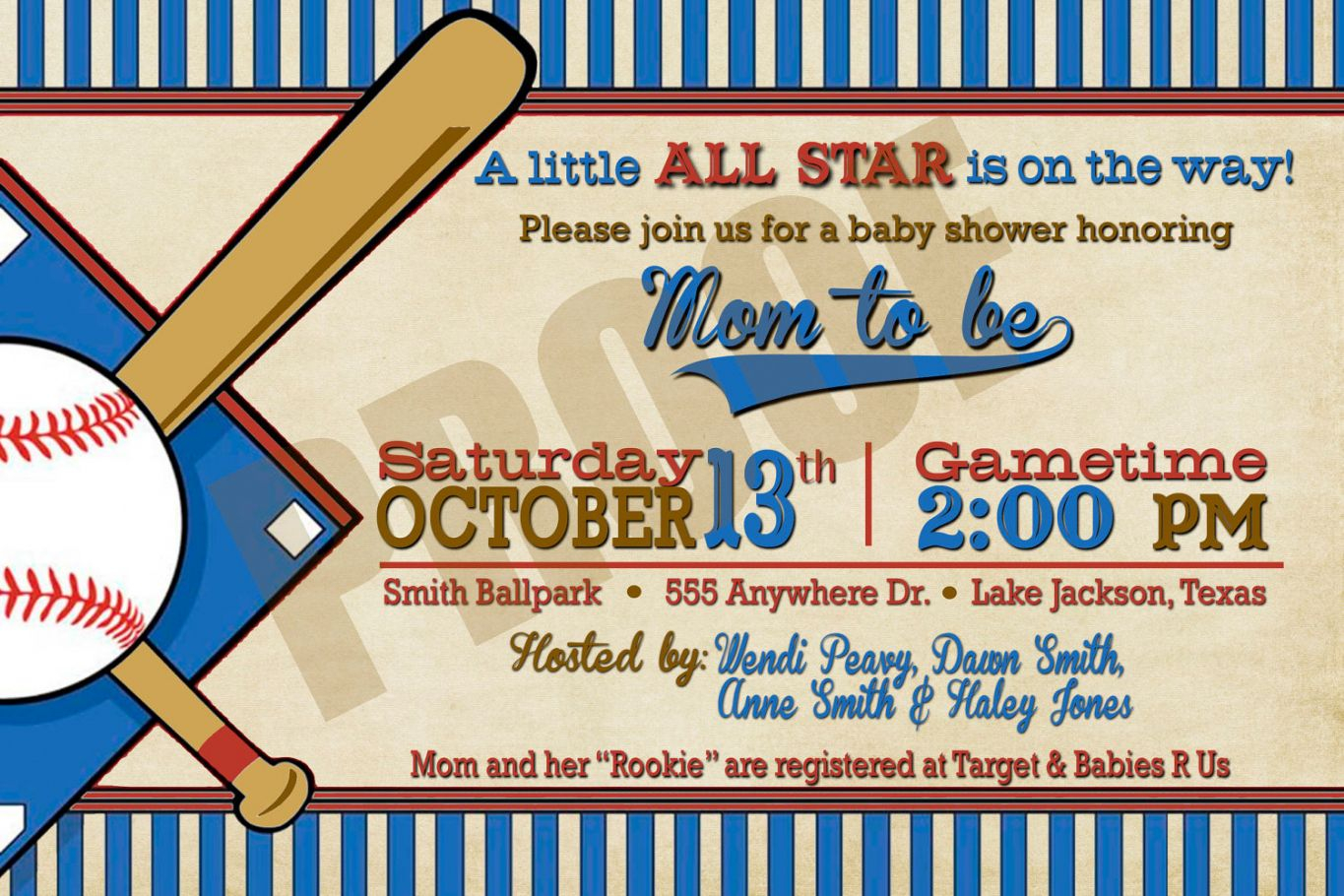 Best 2018 New Of Free Printable Baseball Ba Shower Invitations with regard to proportions 1365 X 910