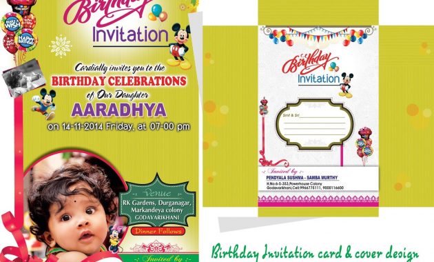 Birthday Invitation Card Psd Template Free Birthday Designs In with proportions 1600 X 1134