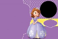 Birthday Invitations Disney Sofia The First Birthday Invitations within proportions 1600 X 1068