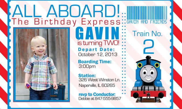 Birthday Invitations The Thomas The Train Birthday Invitations For pertaining to measurements 1500 X 1071