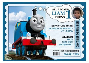 Birthday Invitations The Thomas The Train Birthday Invitations For throughout proportions 3508 X 2482