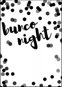 Black And White Bunco Night Free Invitation Template Crafty Things pertaining to size 750 X 1050