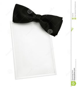 Black Tie Invitation Stock Image Image Of Photograph 14857523 in dimensions 1152 X 1300