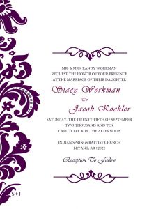 Blank Wedding Invitations Templates Purple Miguel And Orlandos in measurements 1143 X 1600