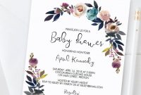 Bohemian Ba Shower Invitation Template In 2018 Ba Shower Ideas with regard to sizing 735 X 1185