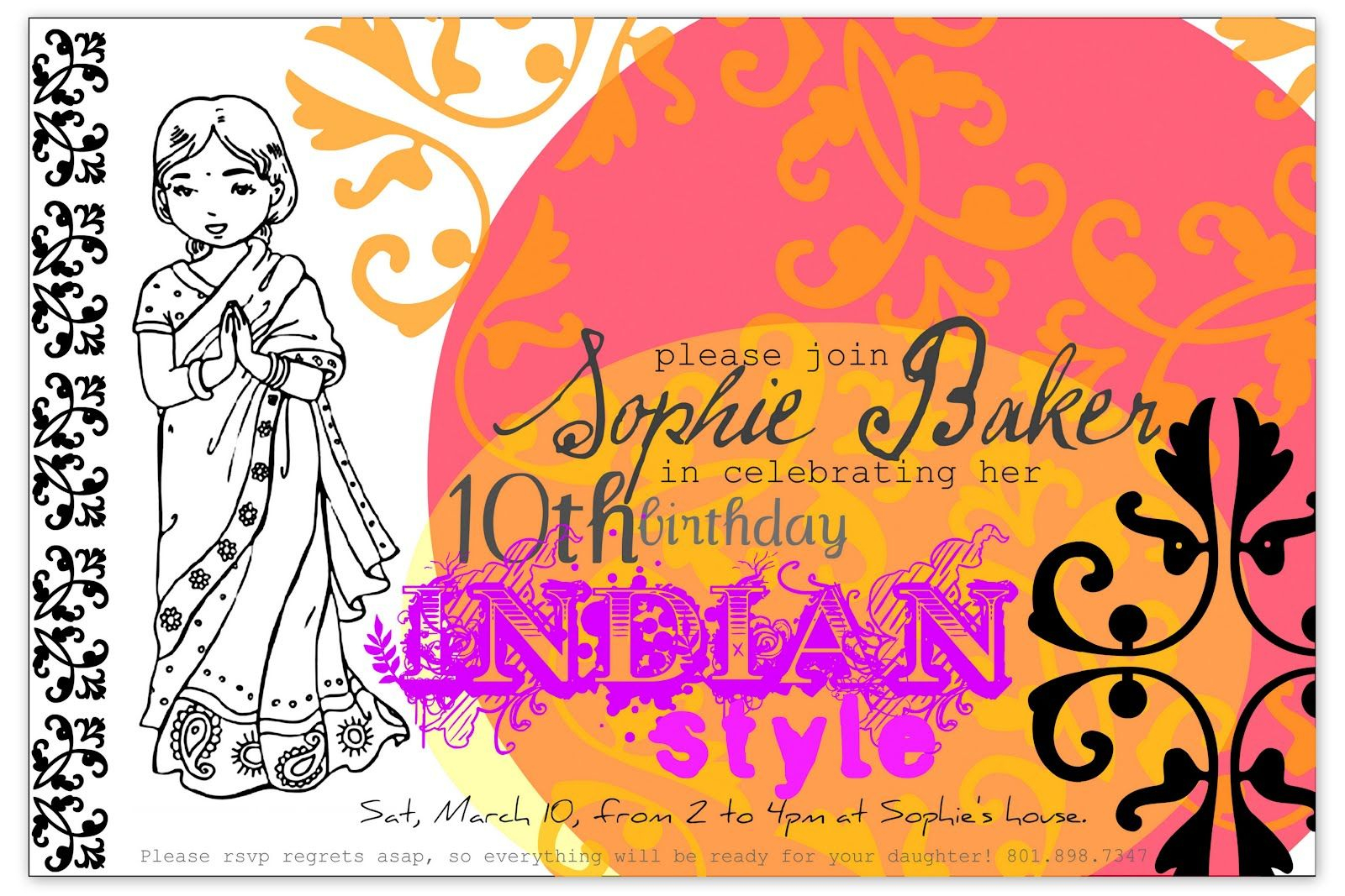 Bollywood Party Invitation Template Restless Risa Kj Party with regard to proportions 1600 X 1067