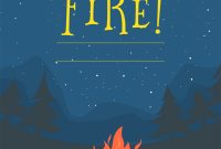 Bonfire Bug Free Printable Party Invitation Template Greetings for size 1000 X 1400