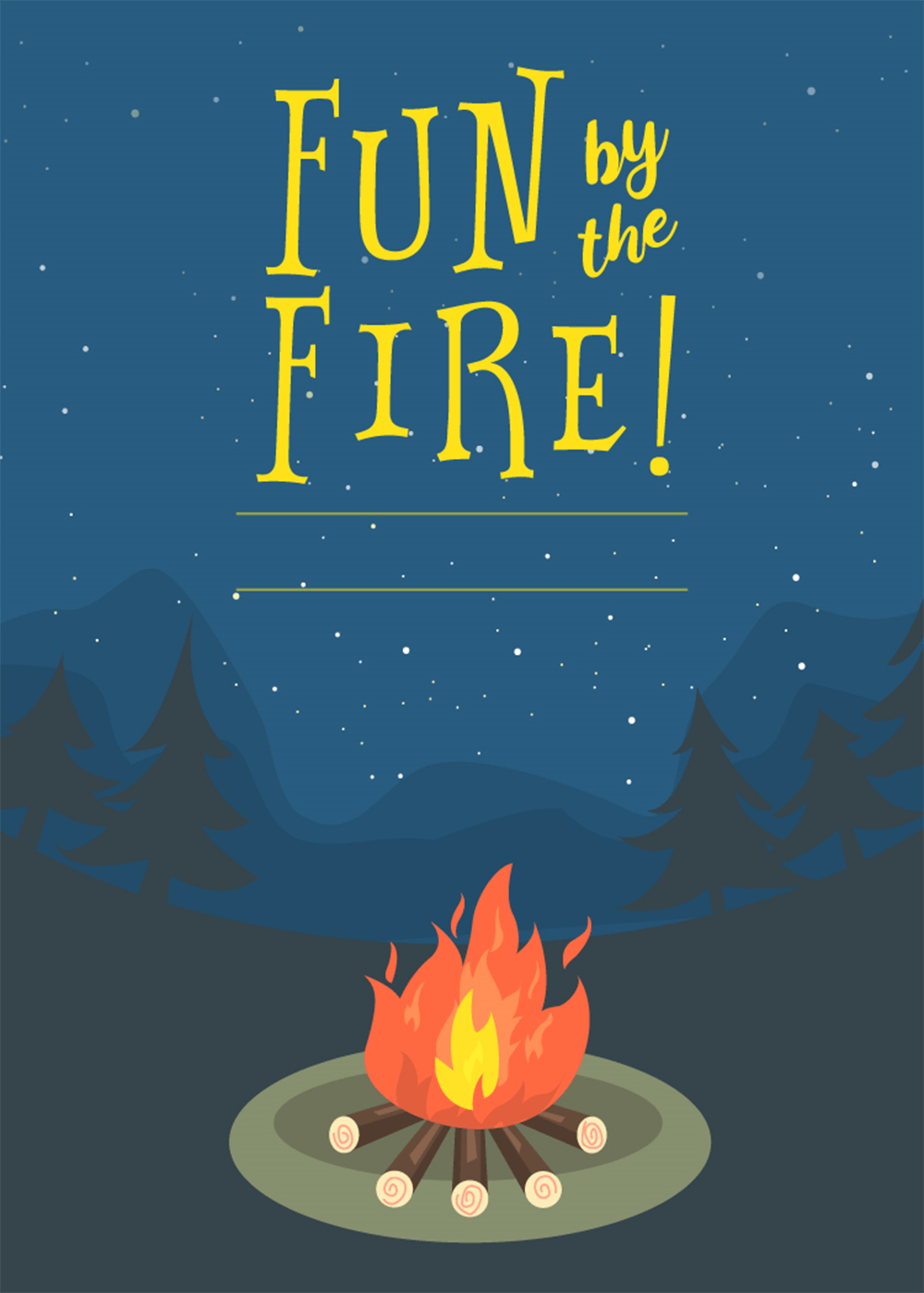 Bonfire Bug Free Printable Party Invitation Template Greetings within dimensions 1000 X 1400