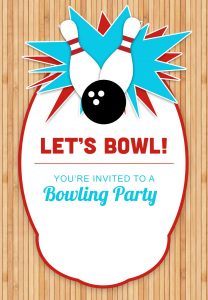 Bowling Party Free Printable Birthday Invitation Template regarding measurements 1080 X 1560