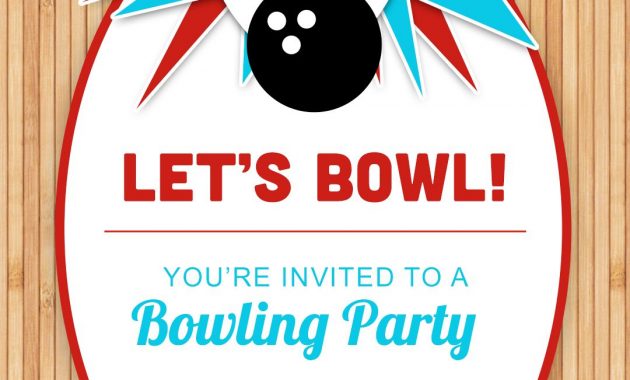 Bowling Party Free Printable Birthday Invitation Template regarding measurements 1080 X 1560