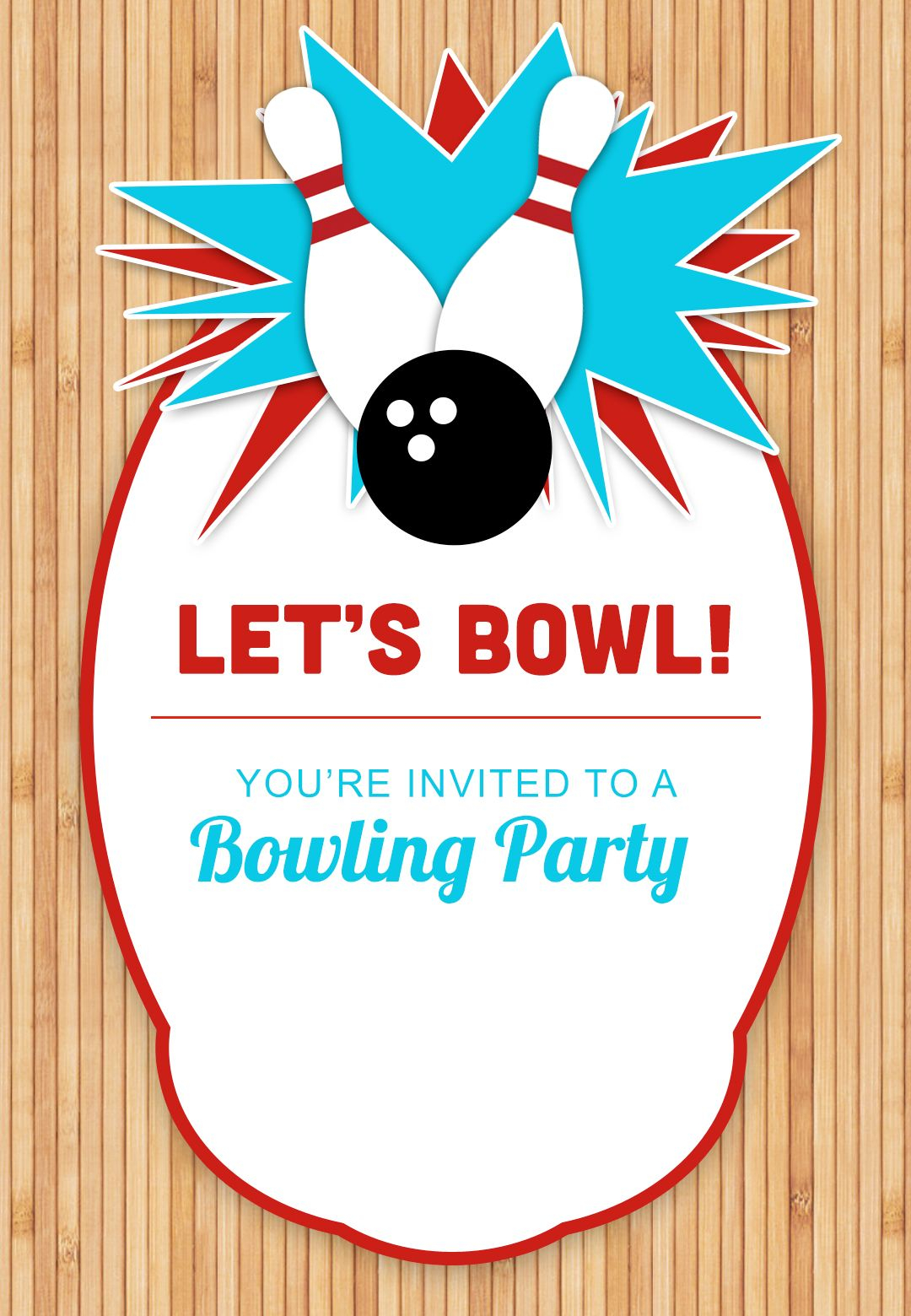 Bowling Party Free Printable Birthday Invitation Template regarding measurements 1080 X 1560