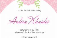 Bridal Shower Invite Template Chanel Bridal Shower Invitation regarding size 1134 X 1600