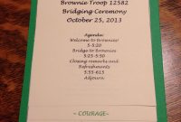 Brownie Bridging Ceremony Stacked Program Each Page With Girl Scout pertaining to size 1536 X 2048