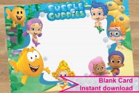 Bubble Guppies Invitation Bubble Guppies Card Birthday Invitation with dimensions 1500 X 1183