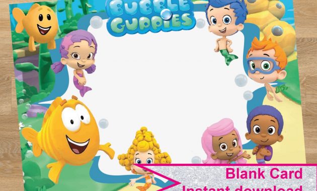 Bubble Guppies Invitation Bubble Guppies Card Birthday Invitation with dimensions 1500 X 1183