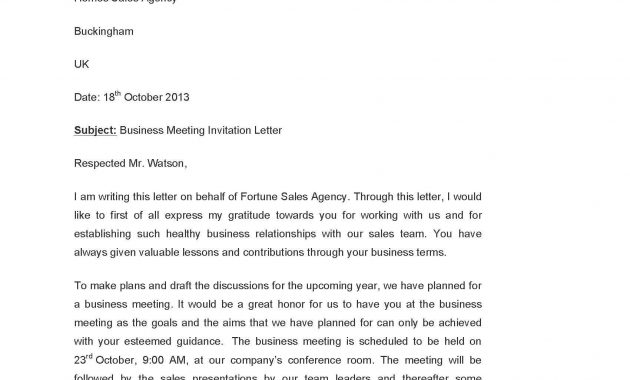 Business Meeting Invitation Template Recent Formal Business Meeting with regard to sizing 1700 X 2200