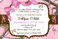 Camo Invitations Ba Shower Pink Camo Ba Shower Invitations Pink regarding dimensions 1500 X 1071