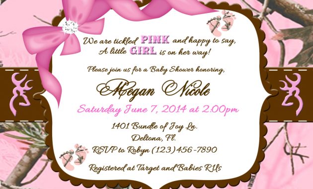 Camo Invitations Ba Shower Pink Camo Ba Shower Invitations Pink regarding dimensions 1500 X 1071