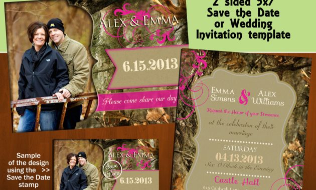 Camouflage Wedding Invitations Camouflage Wedding Invitations With within sizing 1500 X 1500