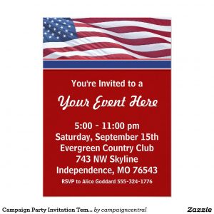 Campaign Party Invitation Template In 2018 Political Election regarding dimensions 1104 X 1104