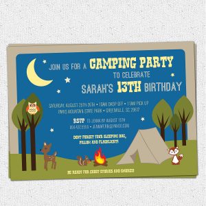 Camping Party Invitations Camping Party Invitations Of Alluring with sizing 1500 X 1500