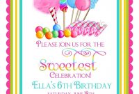 Candyland Template Pink Candyland Birthday Invitation Templates throughout dimensions 1080 X 1500