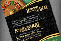 Casino Night Invitation Template Free Skycloudcampus inside sizing 1500 X 1500