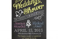 Chalkboard Couples Wedding Shower Invitation Chalkboard Bridal pertaining to dimensions 1104 X 1104