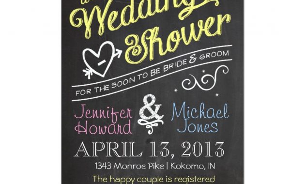 Chalkboard Couples Wedding Shower Invitation Chalkboard Bridal pertaining to dimensions 1104 X 1104