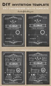 Check Out This Printable Diy Chalkboard Wedding Invitation Template within proportions 894 X 1487