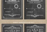 Check Out This Printable Diy Chalkboard Wedding Invitation Template within proportions 894 X 1487