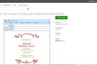 Christmas Email Template Acfbbde Vintage Christmas Party Invitation intended for size 1916 X 900