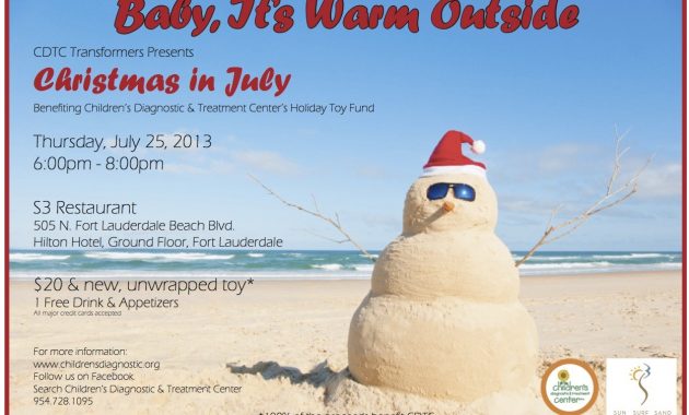 Christmas In July Invitation Wording For Christmas In July throughout size 1250 X 827