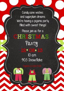 Christmas Pajama Party Invitation Digital Printable Pj Party throughout dimensions 1071 X 1500