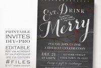 Christmas Party Invitation Template Psdchristmas Template throughout sizing 1116 X 1116