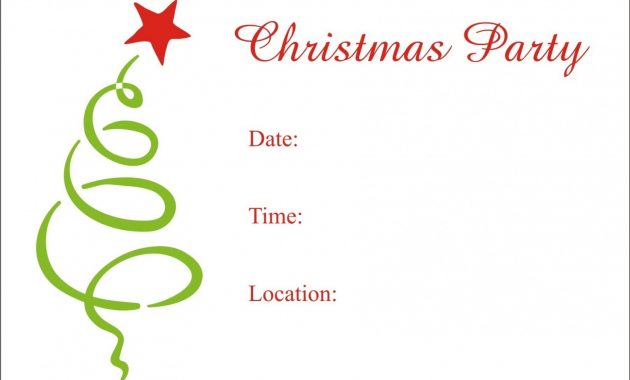 Christmas Party Invitation Templates Word 2003christmas Template intended for dimensions 1676 X 1118