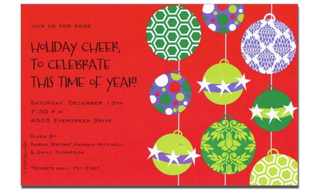 Christmas Party Invitation Wording Christmas Open House in sizing 1157 X 804