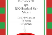 Christmas Tea Party Invitations 2018 throughout sizing 750 X 1050