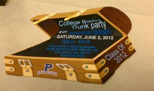 College Trunk Party Invitations With Unique Party Invitation with regard to dimensions 1616 X 966