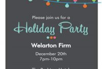 Company Christmas Party Invitation Templates Free 2017 Corporate intended for measurements 750 X 1050