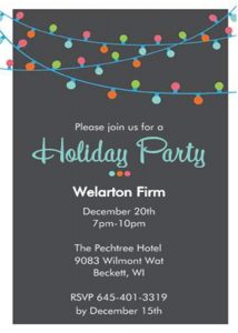 Company Christmas Party Invitation Templates Free 2017 Corporate intended for measurements 750 X 1050