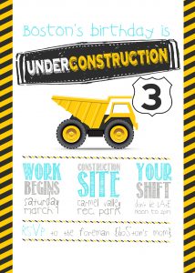 Construction Birthday Party With Free Printable Birthday Party for dimensions 1499 X 2099