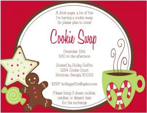 Cookie Swap Rules Best Cookie Swap Invitation Template Unique Cookie intended for size 1600 X 1236