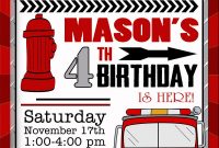 Cool Firefighter Birthday Invitation Ideas Bagvania Invitation In inside size 1000 X 1500