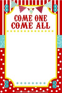 Cool Free Carnival Birthday Invitations Invites In 2018 for dimensions 1065 X 1600