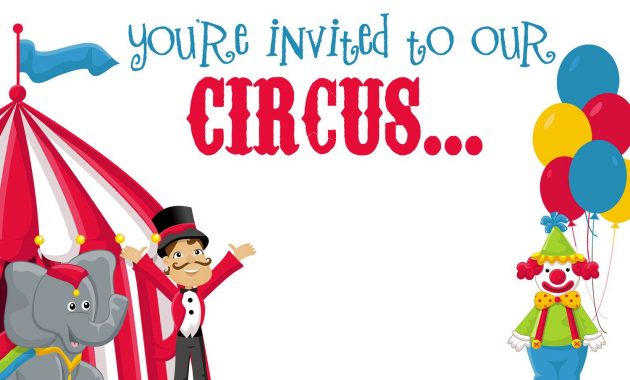 Cool Free Printable Circus Birthday Invitations Template Bagvania inside proportions 1500 X 1065